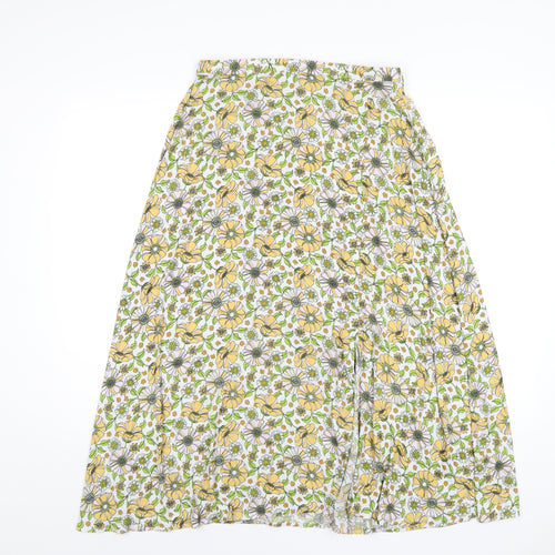 JDY Womens Multicoloured Floral Polyester A-Line Skirt Size 8