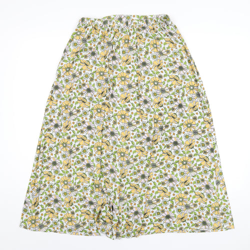 JDY Womens Multicoloured Floral Polyester A-Line Skirt Size 8