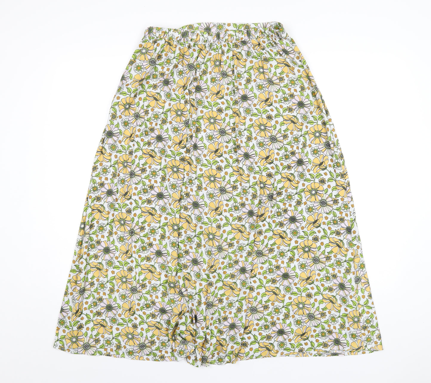 JDY Womens Multicoloured Floral Polyester A-Line Skirt Size 8