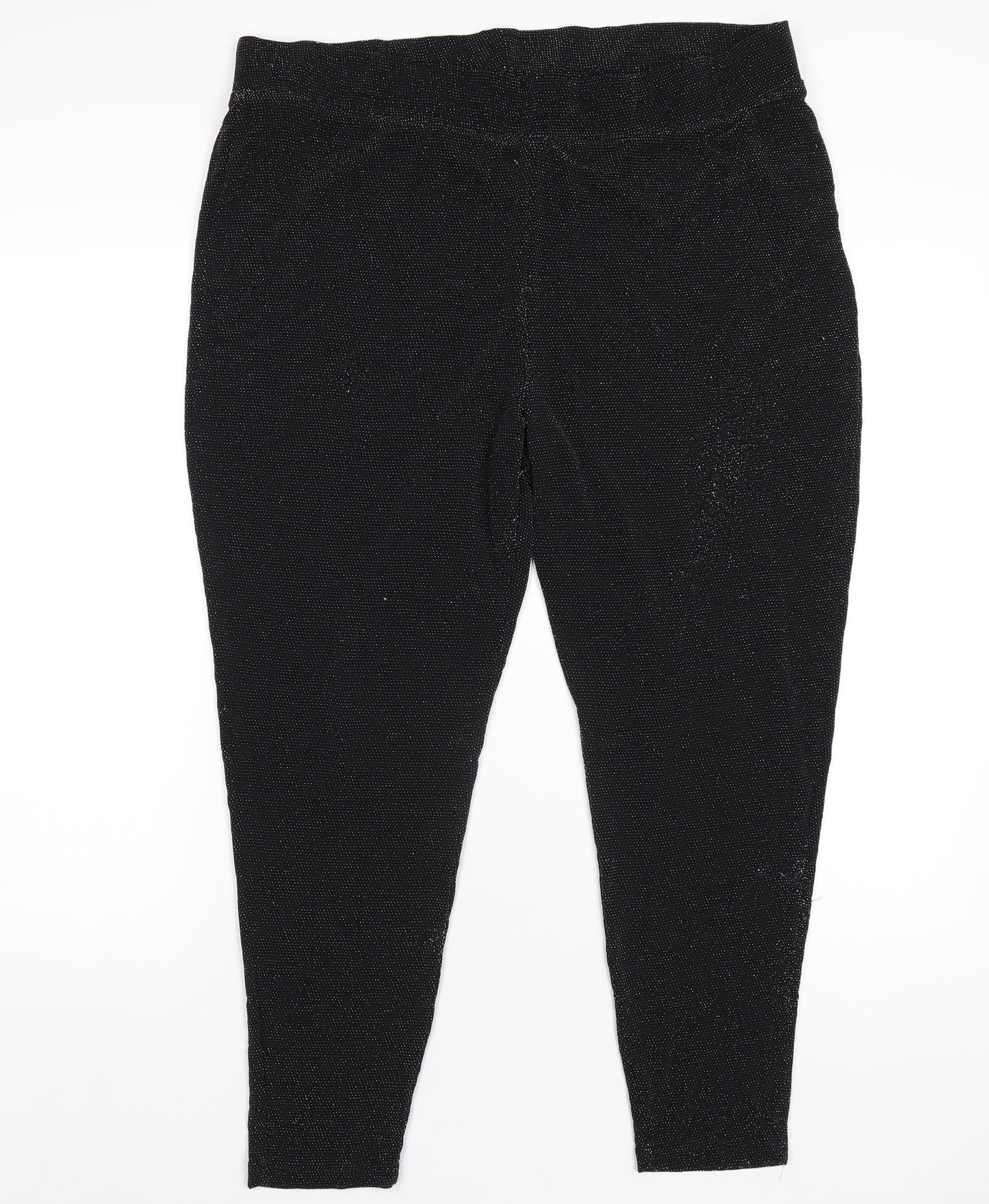 Bonmarché Womens Black Nylon Trousers Size 22 L26 in Regular