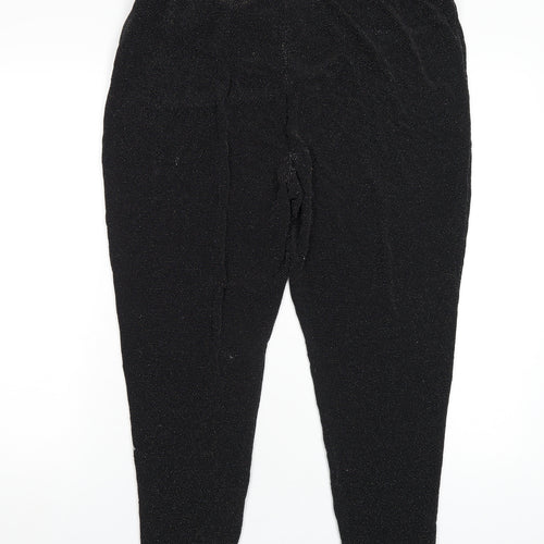 Bonmarché Womens Black Nylon Trousers Size 22 L26 in Regular