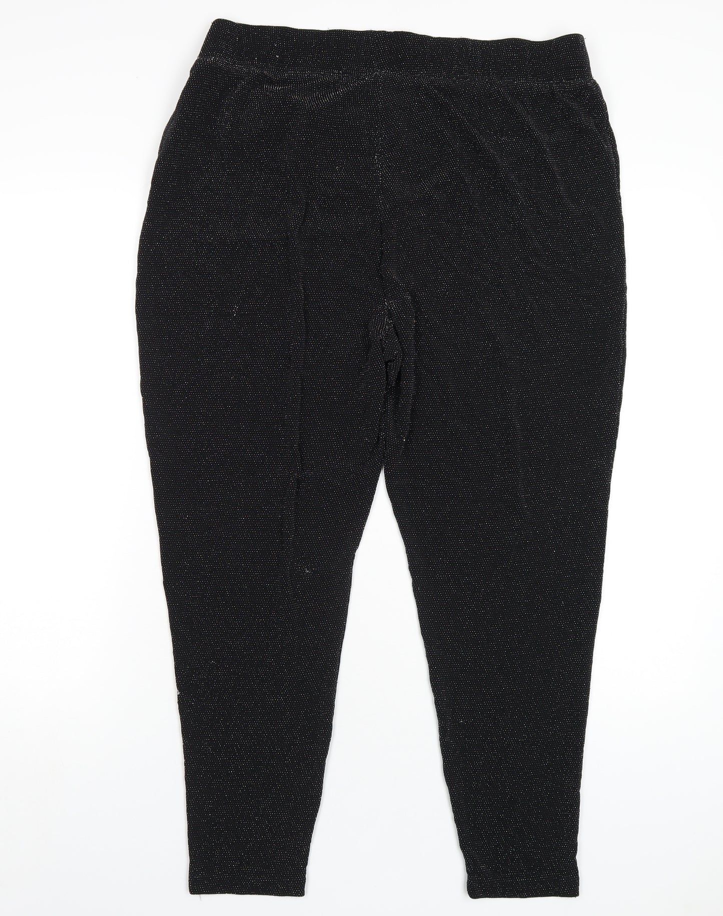 Bonmarché Womens Black Nylon Trousers Size 22 L26 in Regular