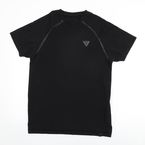 Creative Recreation Mens Black Polyester T-Shirt Size M Round Neck