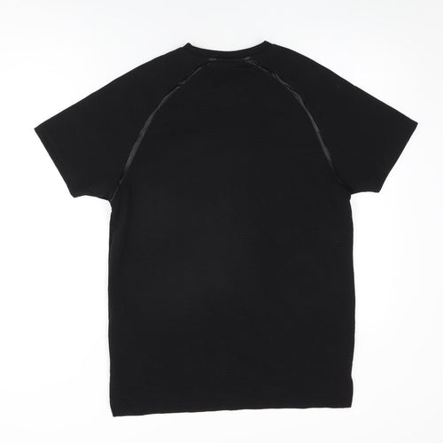 Creative Recreation Mens Black Polyester T-Shirt Size M Round Neck