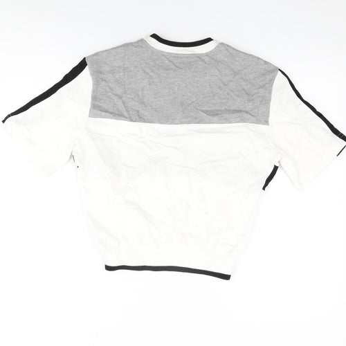 Mondi Womens Grey Cotton Basic T-Shirt Size 10 Round Neck - Mondi Sports