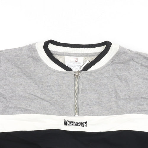Mondi Womens Grey Cotton Basic T-Shirt Size 10 Round Neck - Mondi Sports