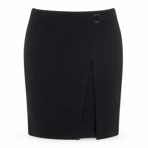 Dorothy Perkins Womens Black Polyester Straight & Pencil Skirt Size 12 Zip