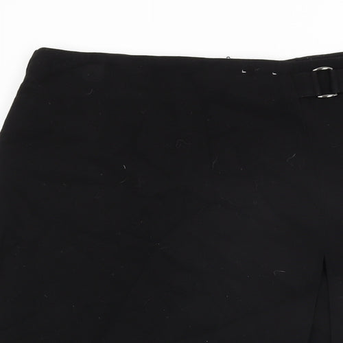 Dorothy Perkins Womens Black Polyester Straight & Pencil Skirt Size 12 Zip