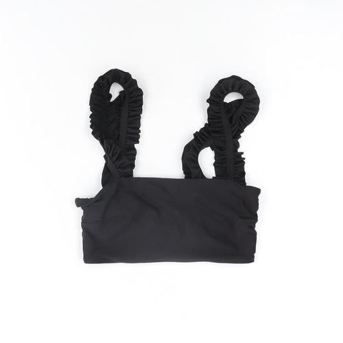 H&M Womens Black Polyester Top Size 8