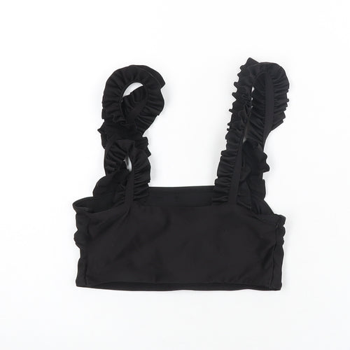 H&M Womens Black Polyester Top Size 8
