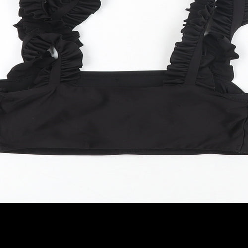 H&M Womens Black Polyester Top Size 8