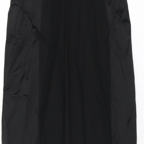 Coast Womens Black Acetate Bodycon Size 8 Off the Shoulder Zip