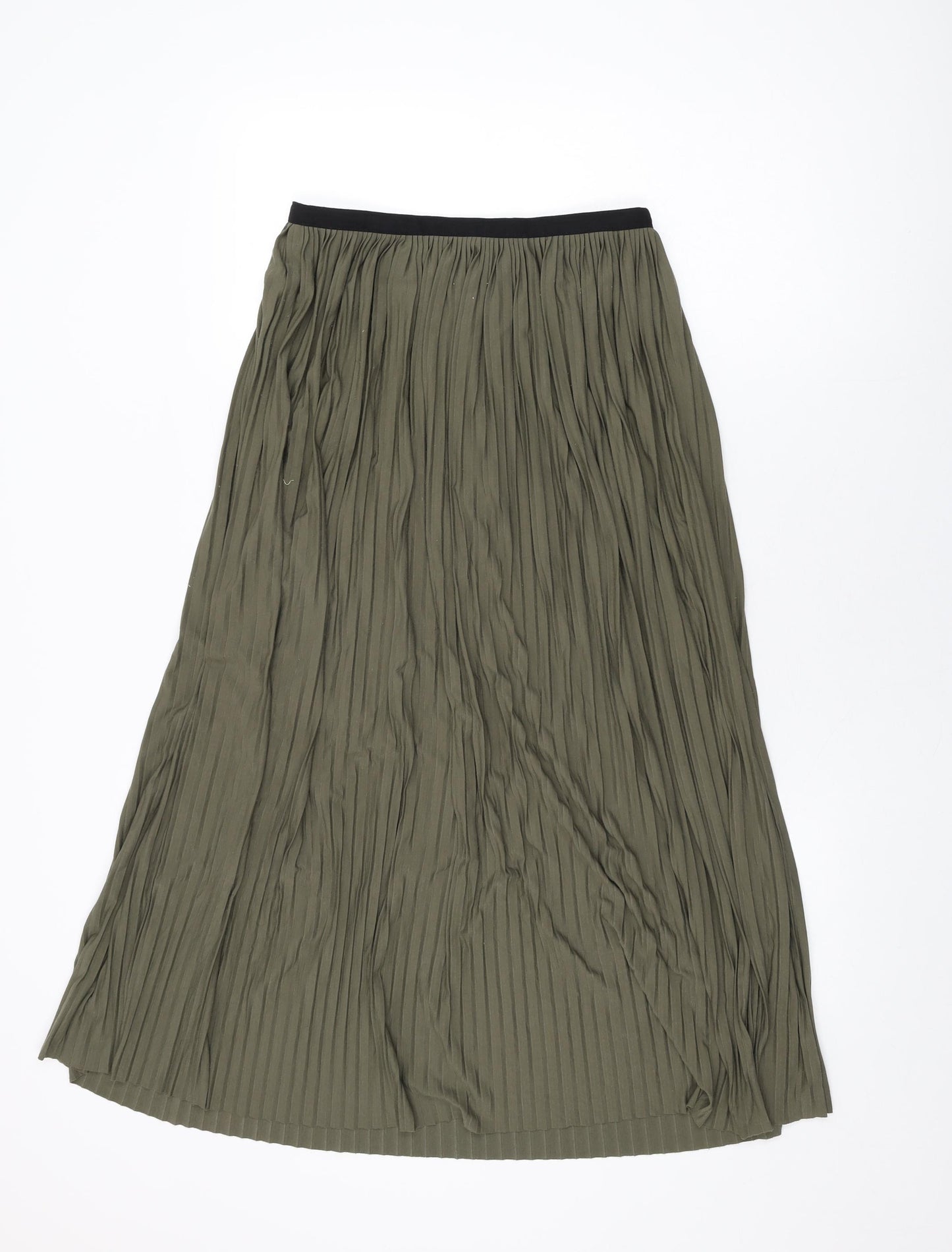 Parfois Womens Green Polyester Swing Skirt Size M