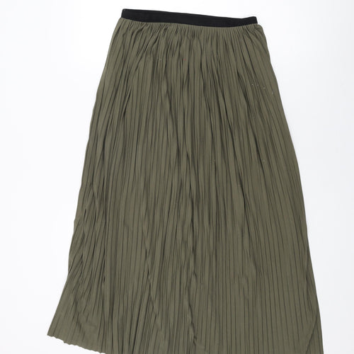 Parfois Womens Green Polyester Swing Skirt Size M