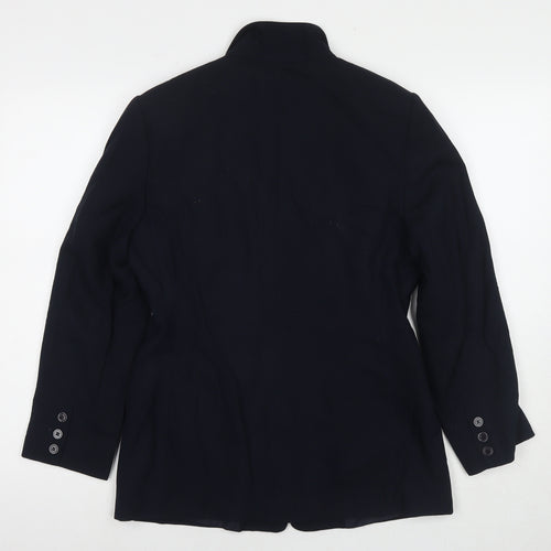 Principles Womens Blue Jacket Blazer Size 12 Button