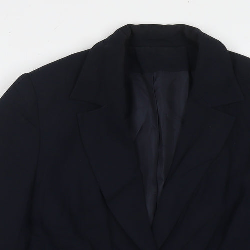Principles Womens Blue Jacket Blazer Size 12 Button