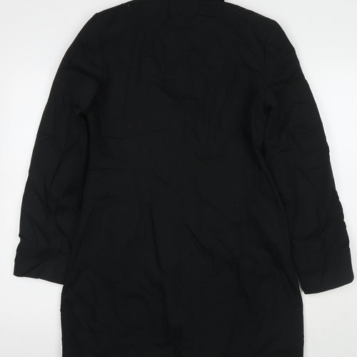 Florence+Fred Womens Black Overcoat Coat Size 12 Button