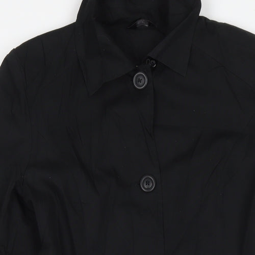 Florence+Fred Womens Black Overcoat Coat Size 12 Button