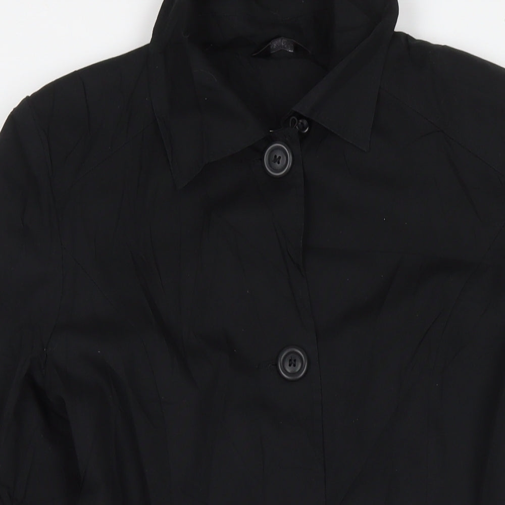 Florence+Fred Womens Black Overcoat Coat Size 12 Button