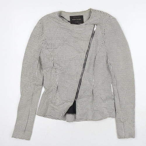 River Island Womens Green Jacket Blazer Size 10 Zip
