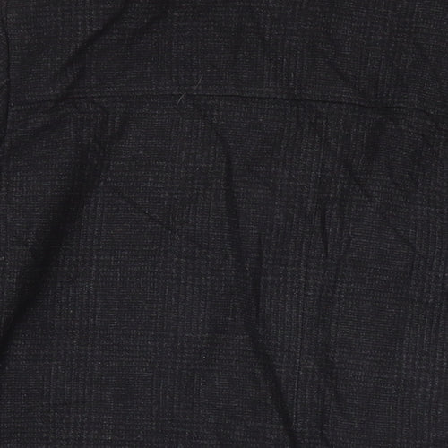 Marks and Spencer Mens Black Pea Coat Coat Size XL Button