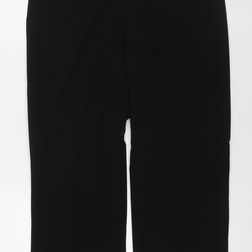 Autonomy Womens Black Polyester Trousers Size 12 L25 in Regular