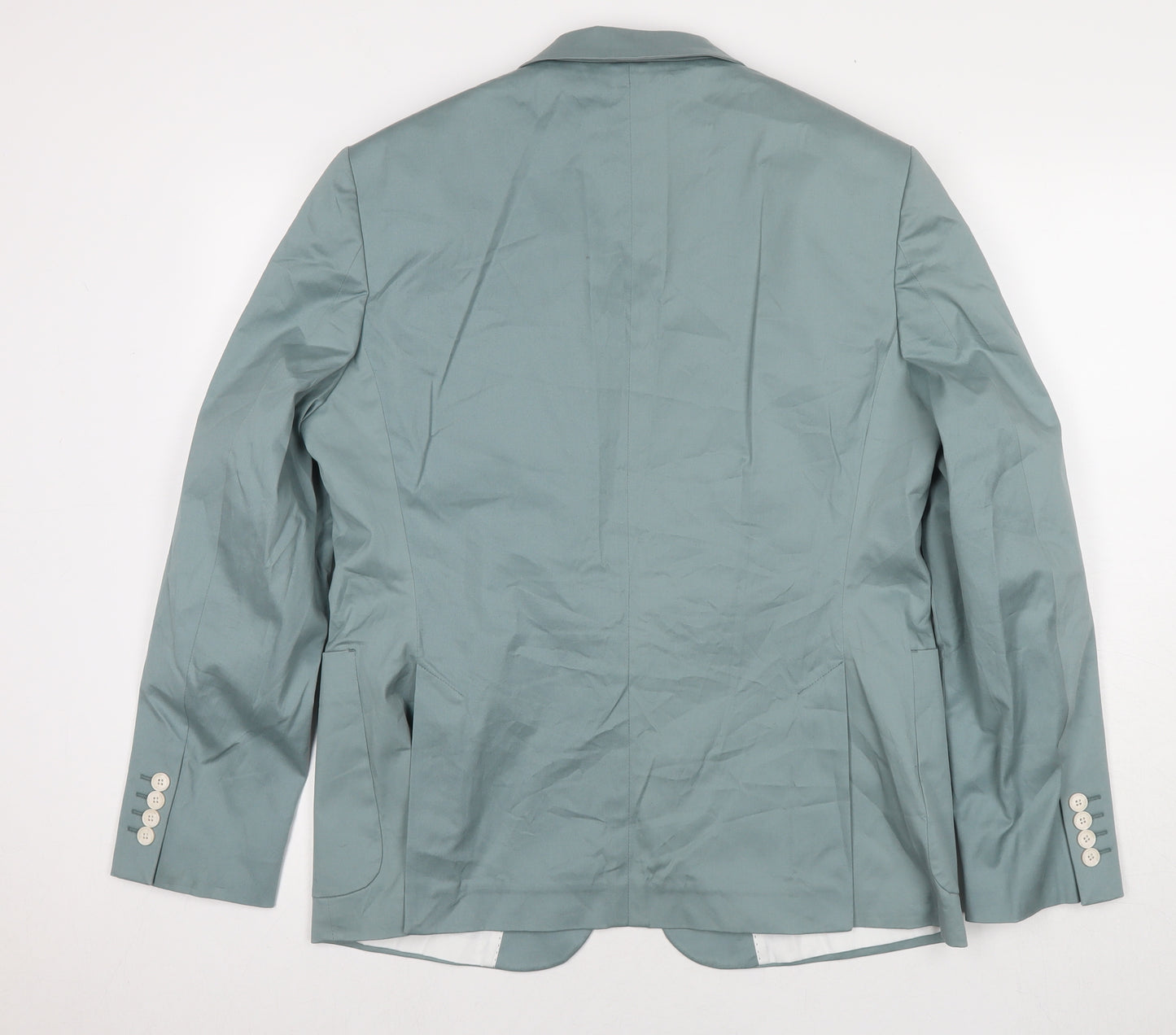 Kiin Mens Blue Polyester Jacket Suit Jacket Size 42 Regular
