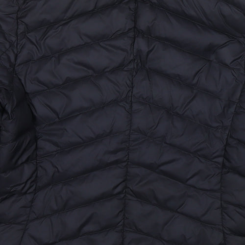 Marks and Spencer Womens Black Puffer Jacket Coat Size 6 Zip