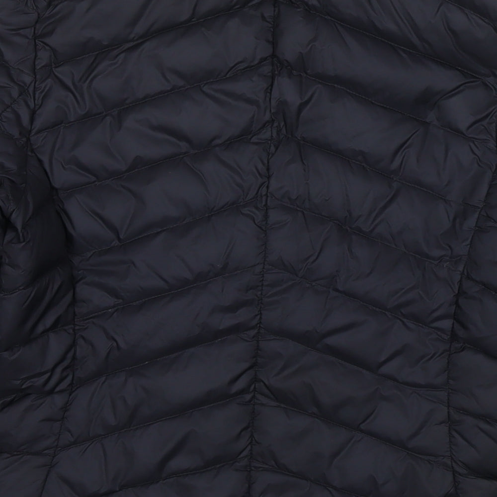 Marks and Spencer Womens Black Puffer Jacket Coat Size 6 Zip