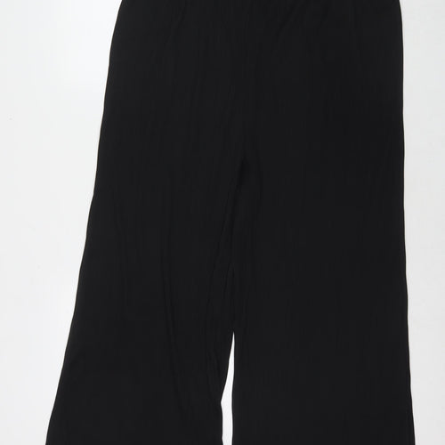 ASOS Womens Black Polyester Trousers Size 16 L21 in Regular