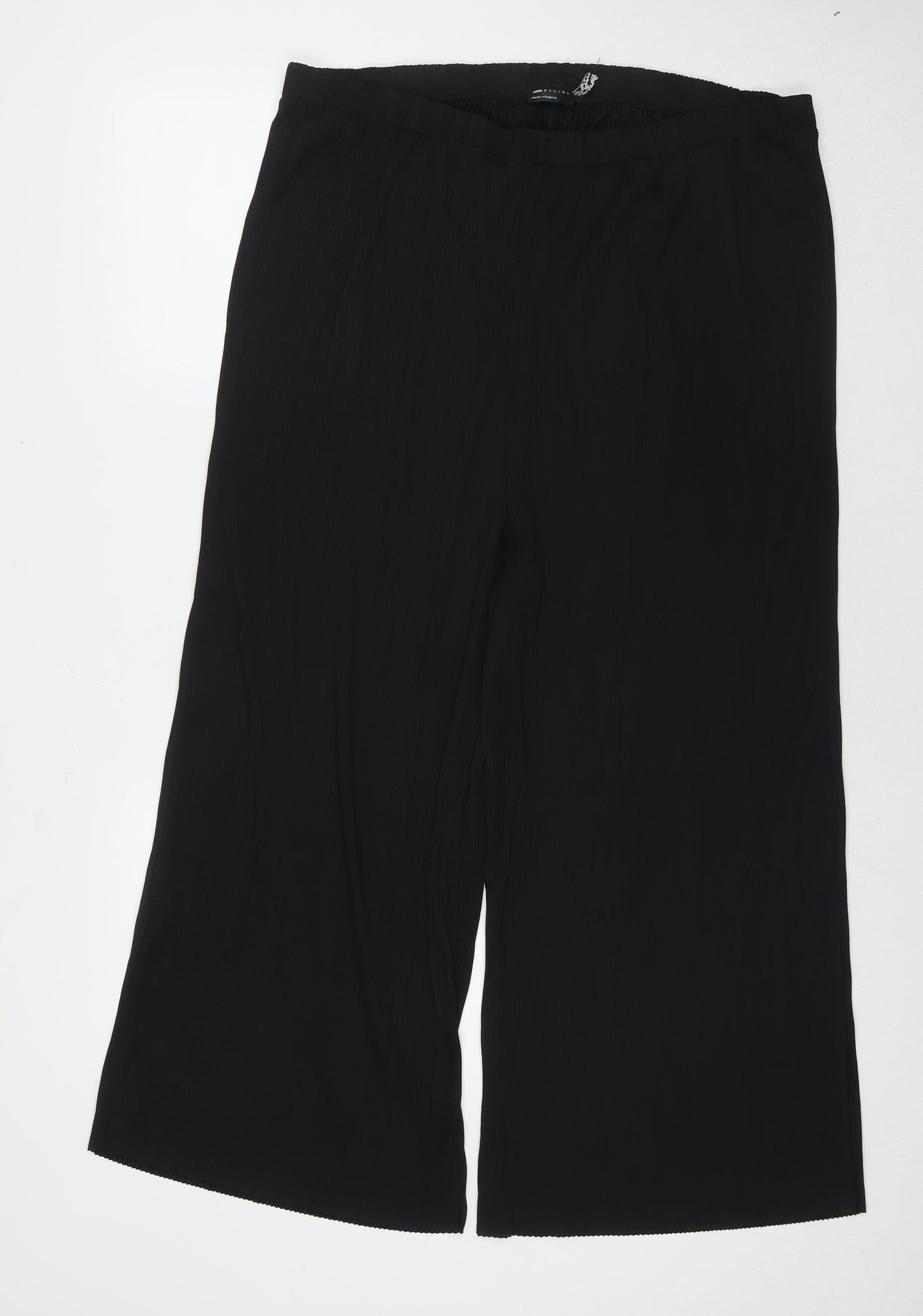ASOS Womens Black Polyester Trousers Size 16 L21 in Regular