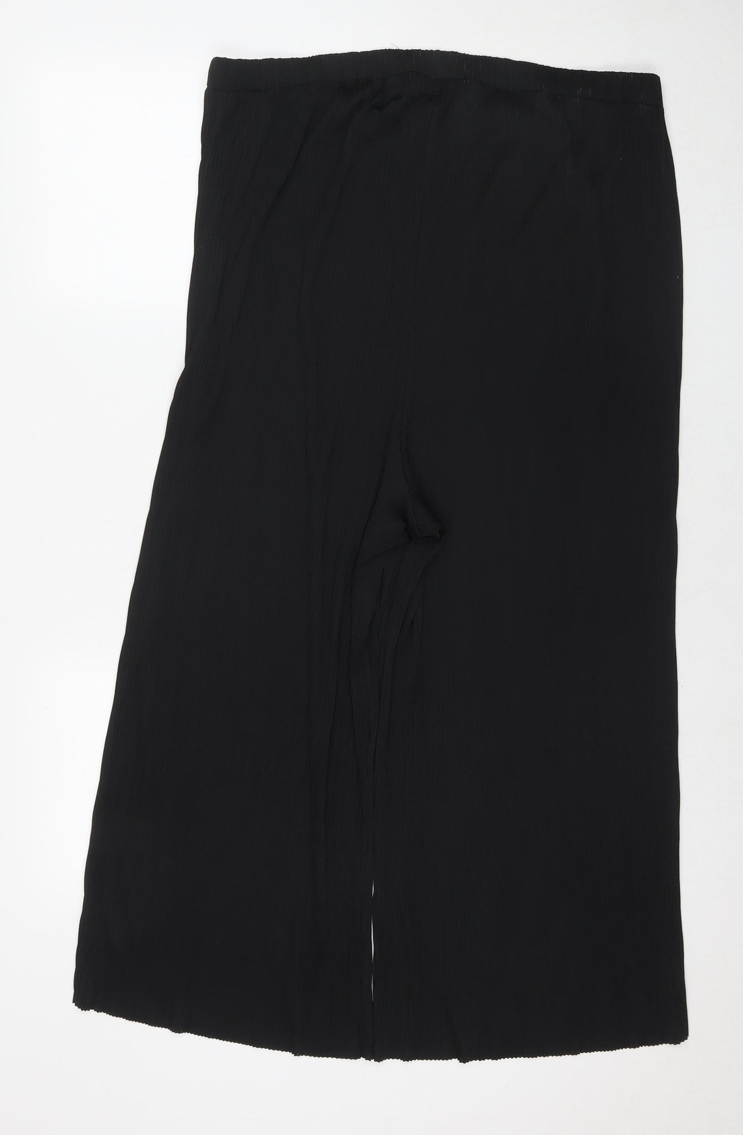 ASOS Womens Black Polyester Trousers Size 16 L21 in Regular