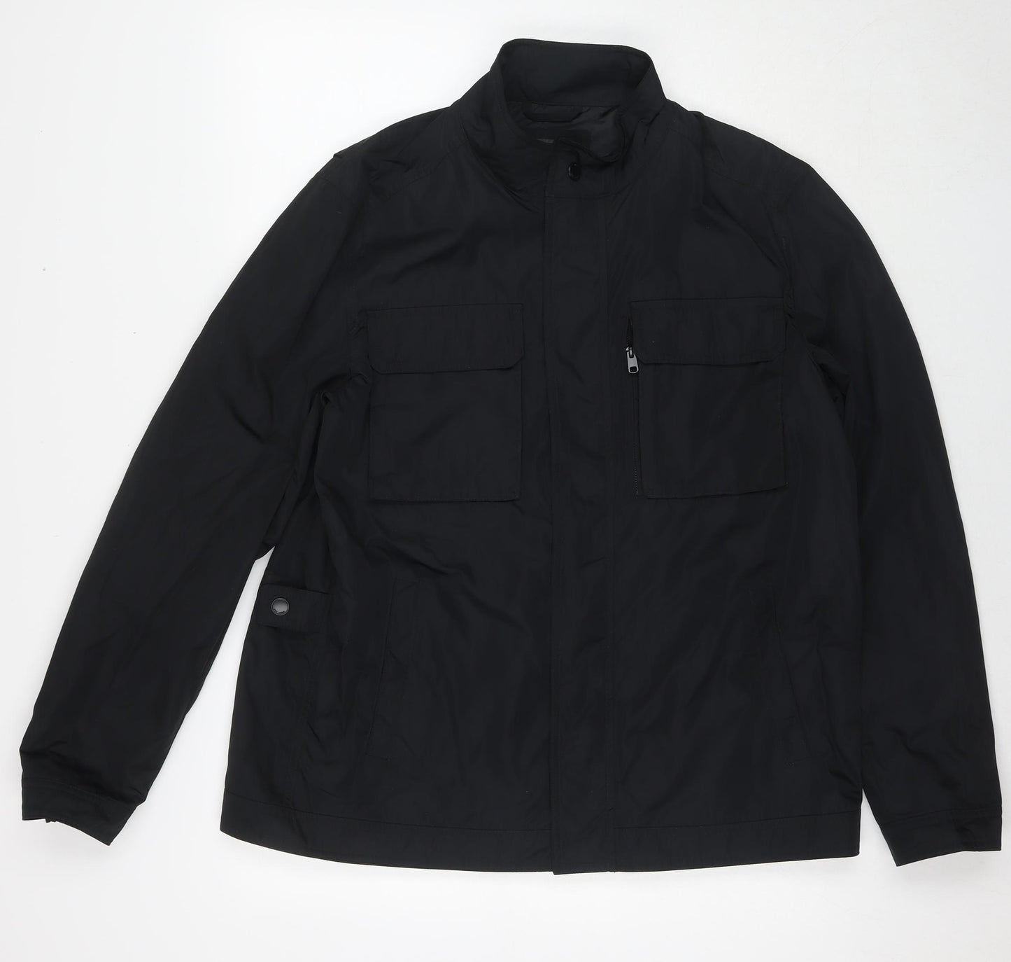 Marks and Spencer Mens Black Jacket Size XL Zip