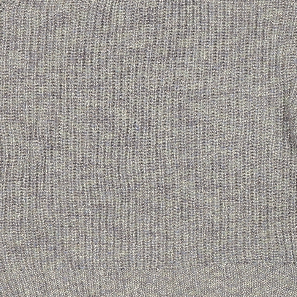 Per Una Womens Grey Round Neck Polyester Pullover Jumper Size 10