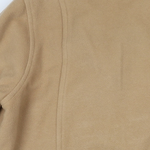 Precis Womens Brown Overcoat Coat Size 16 Button