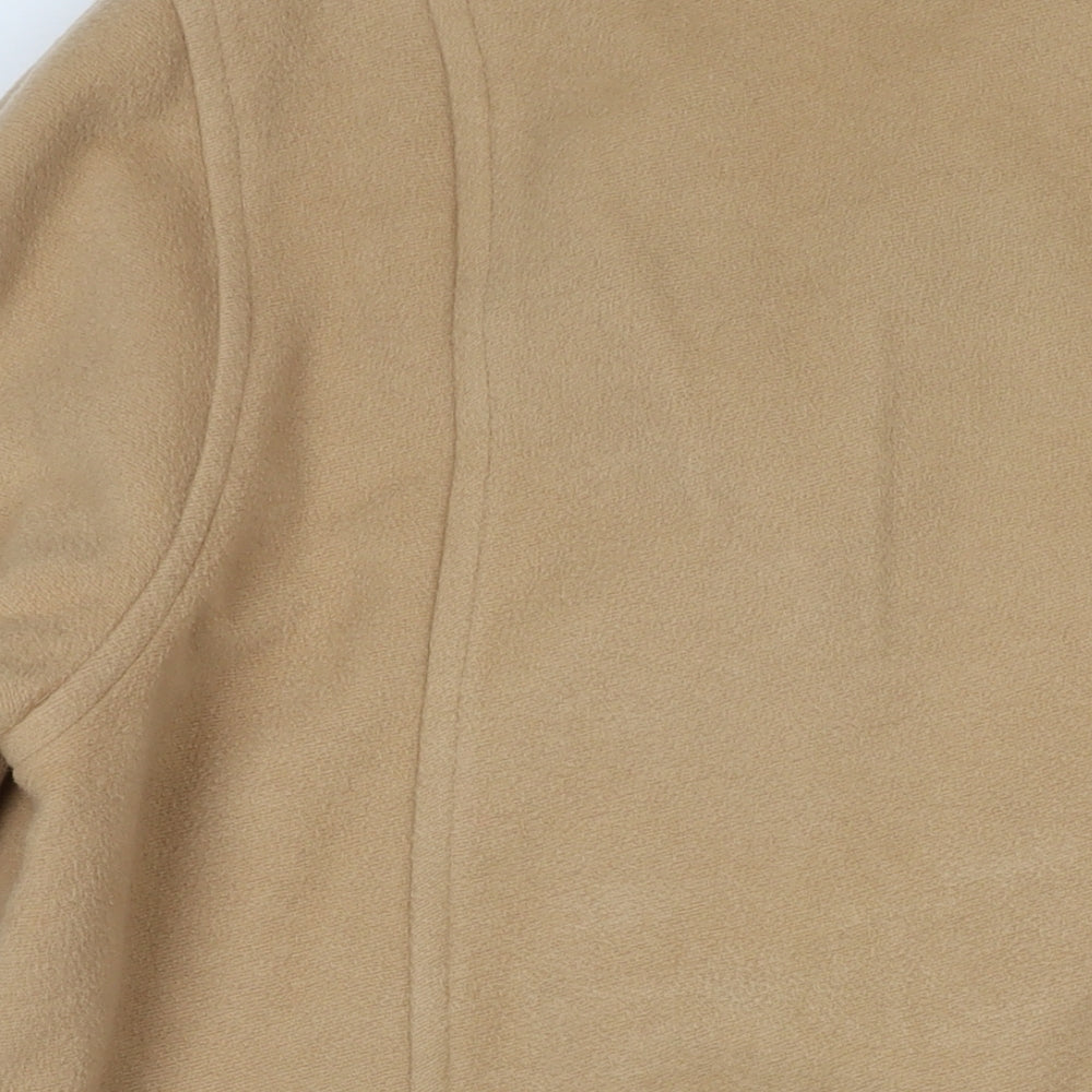 Precis Womens Brown Overcoat Coat Size 16 Button