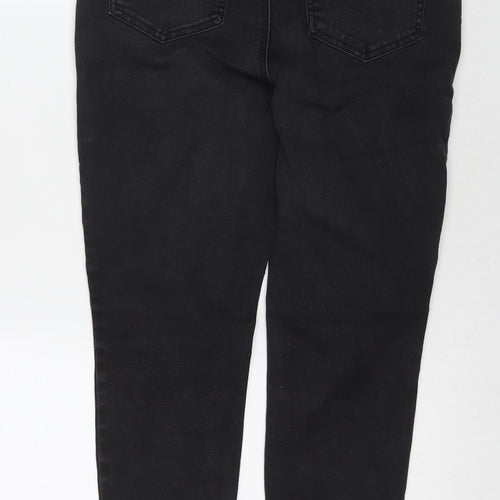 TU Womens Black Cotton Skinny Jeans Size 12 L25 in Regular Zip