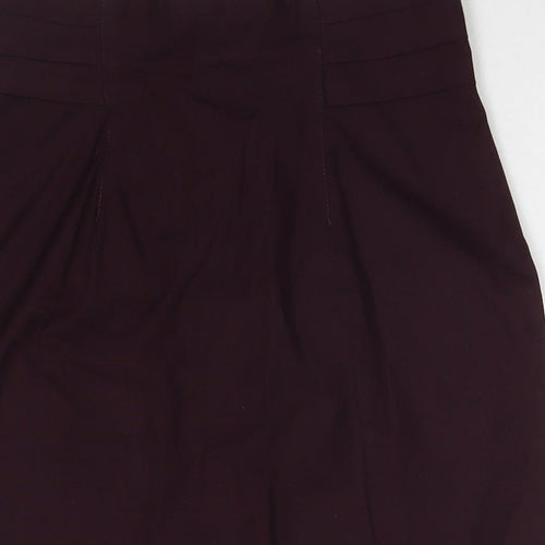 Clockhouse Womens Purple Polyester A-Line Skirt Size 14 Zip