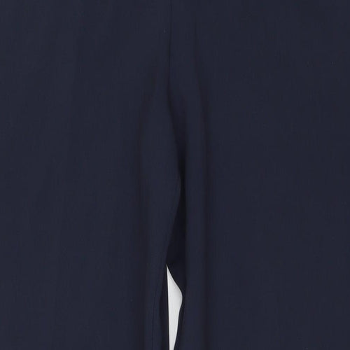 Marks and Spencer Womens Blue Polyester Trousers Size 14 L30 in Regular