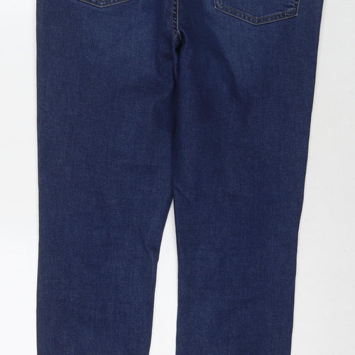 Denim & Co. Womens Blue Cotton Skinny Jeans Size 16 L29 in Regular Zip