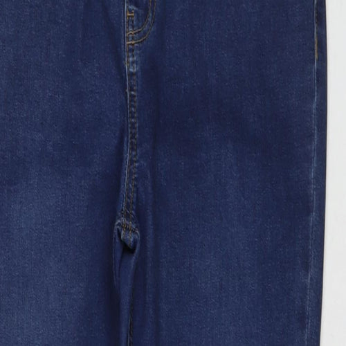 Denim & Co. Womens Blue Cotton Skinny Jeans Size 16 L29 in Regular Zip