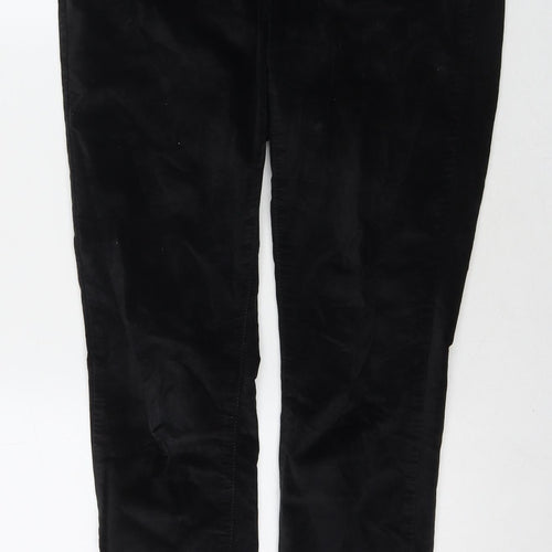 Levi's Womens Black Cotton Trousers Size 30 in L32 in Regular Zip