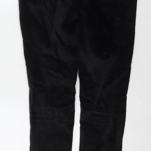 Levi's Womens Black Cotton Trousers Size 30 in L32 in Regular Zip