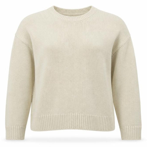 Nasty Gal Womens Beige Round Neck Acrylic Pullover Jumper Size 8