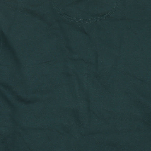 EWM Mens Green Fair Isle Cotton Pullover Sweatshirt Size M