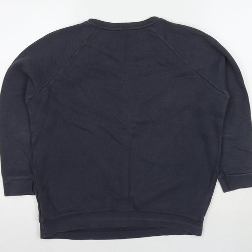 Whistles Womens Grey Cotton Pullover Sweatshirt Size 8 Pullover