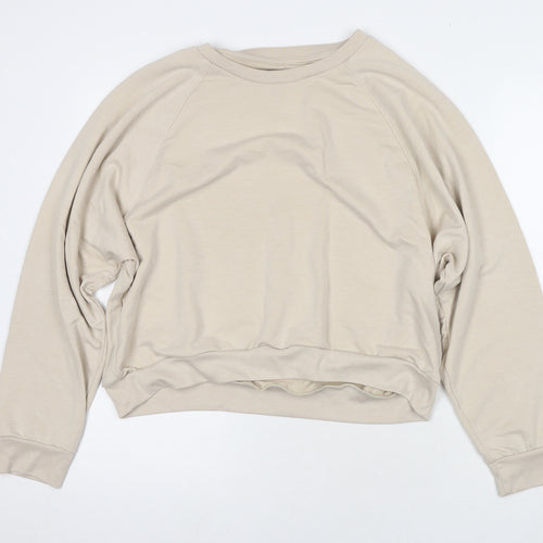 Gap Womens Beige Polyester Pullover Sweatshirt Size L Pullover