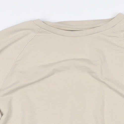 Gap Womens Beige Polyester Pullover Sweatshirt Size L Pullover