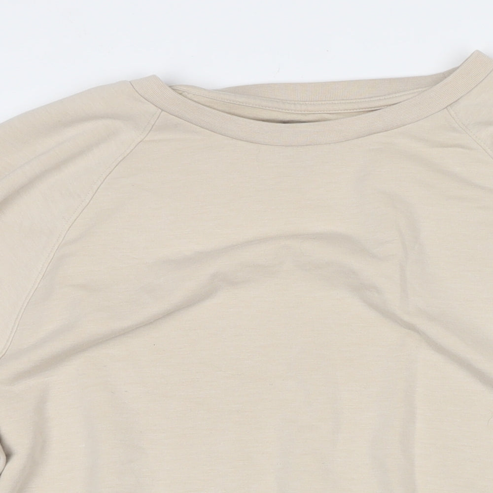 Gap Womens Beige Polyester Pullover Sweatshirt Size L Pullover