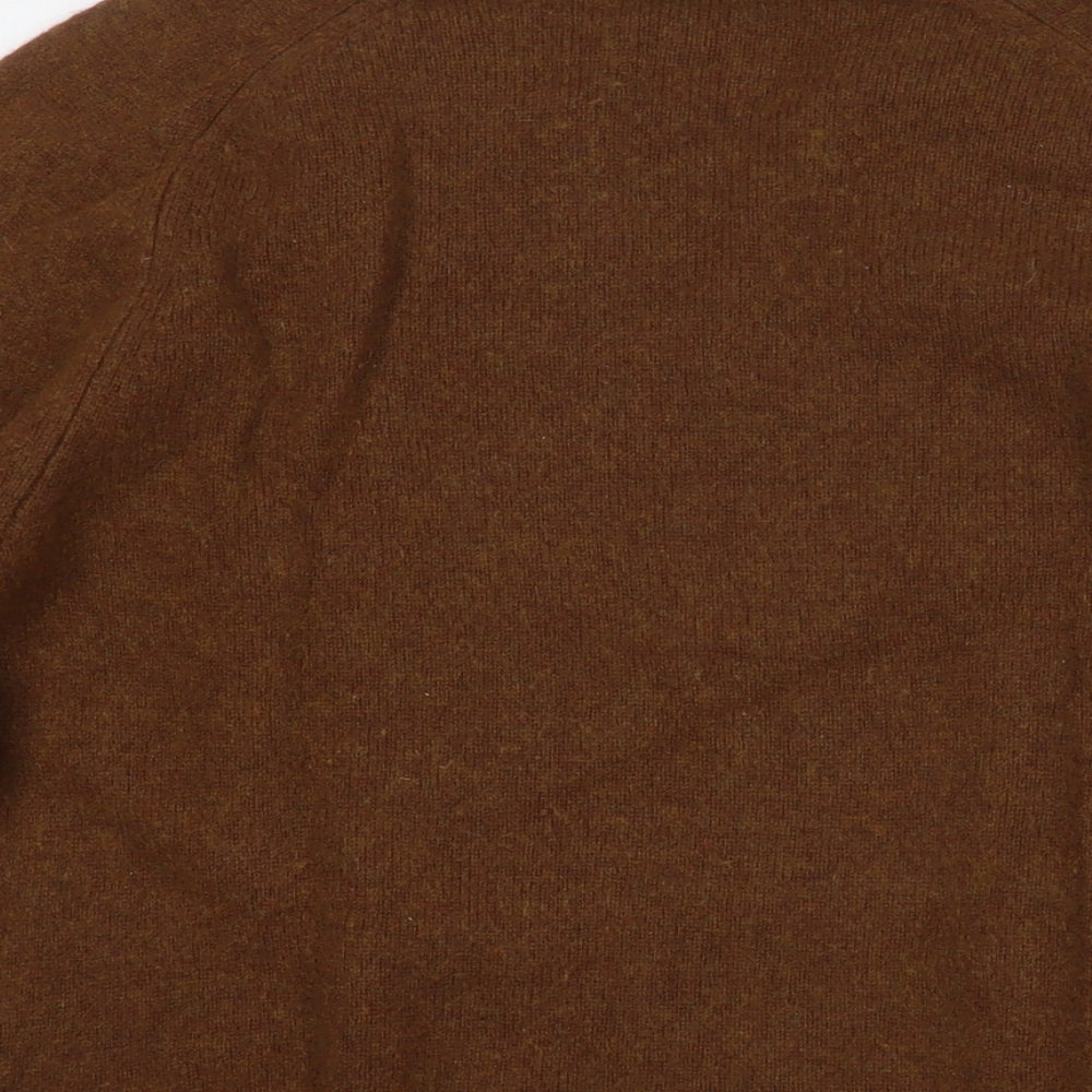 Uniqlo Womens Brown Round Neck Wool Pullover Jumper Size M